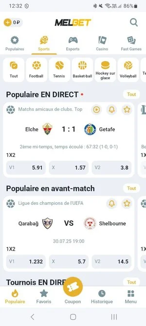 Revue de l'APK Mel Bet